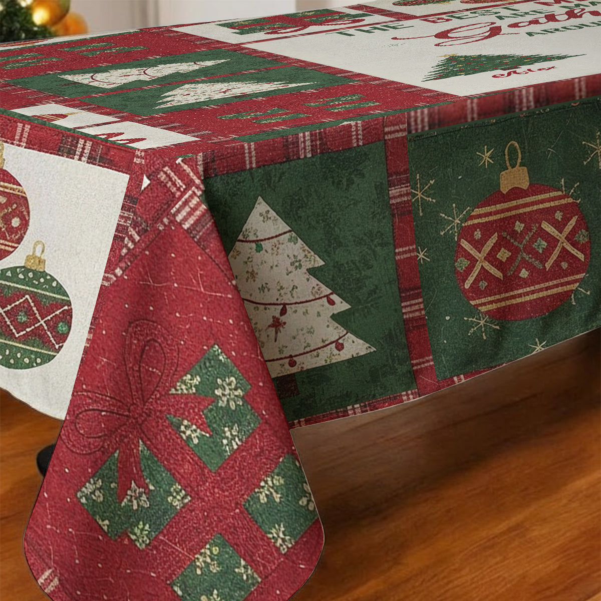 Die schönsten Erinnerungen entstehen beim gemeinsamen Essen – personalisierte Tischdecke für die ganze Familie