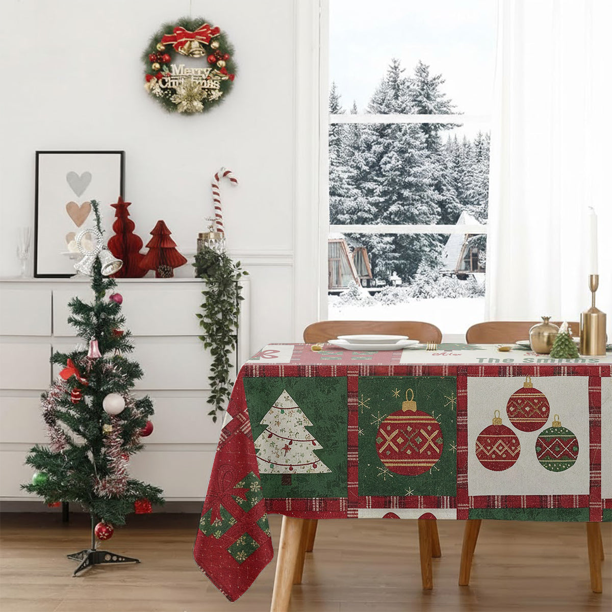 Die schönsten Erinnerungen entstehen beim gemeinsamen Essen – personalisierte Tischdecke für die ganze Familie