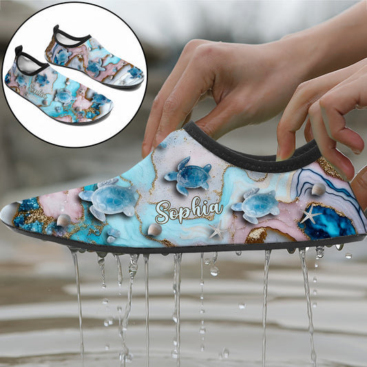 Liebe Schildkröten – personalisierte Schildkröten-Wasserschuhe