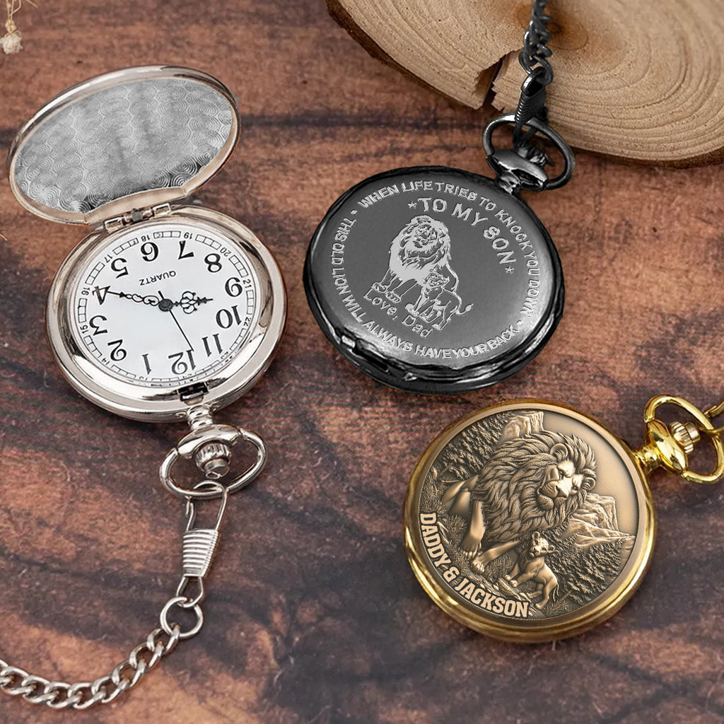 To My Son - Personalized Son Pocket Watch