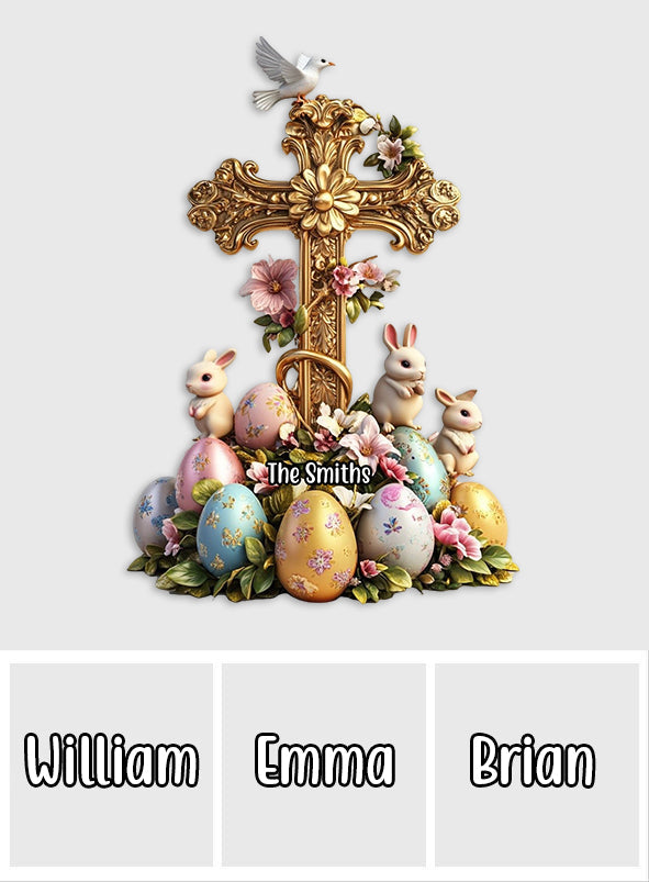 Niedliche Hasen – Personalisierter, christlicher Auto-Sonnenblendenclip