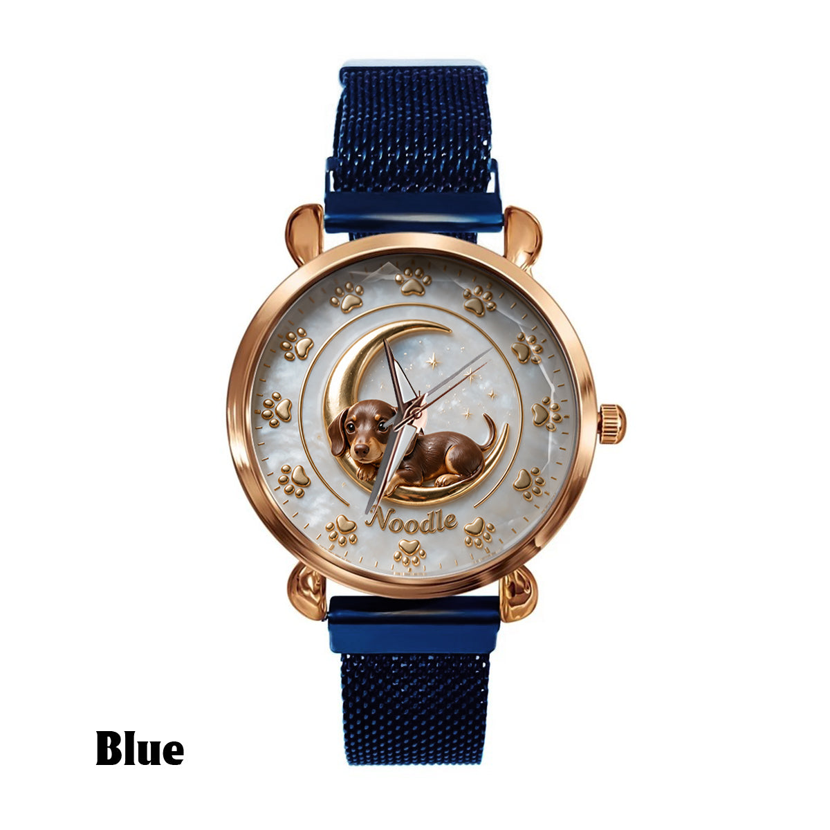 Das Leben ist besser mit meinem Hund - Personalisierte Damenarmbanduhr