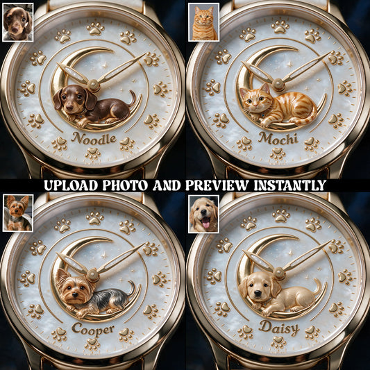 Life Is Better With My Dog - Personalized Dog Women Hand Watch