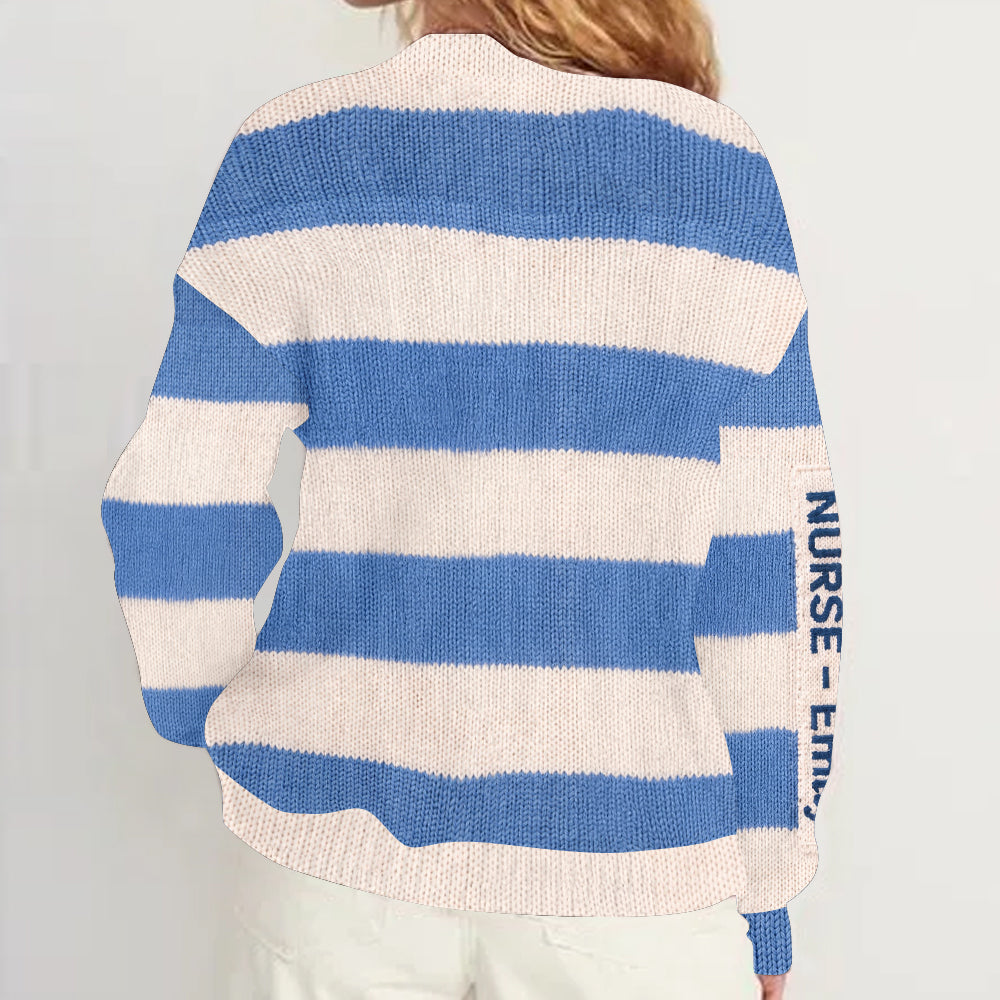 Any Photo Nurse Life - Personalized Nurse Cardigan Sweater