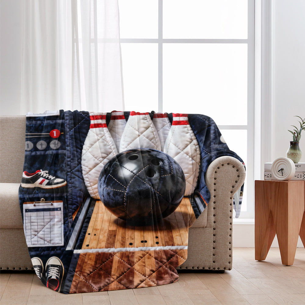 Bowling lieben – personalisierte Bowlingdecke