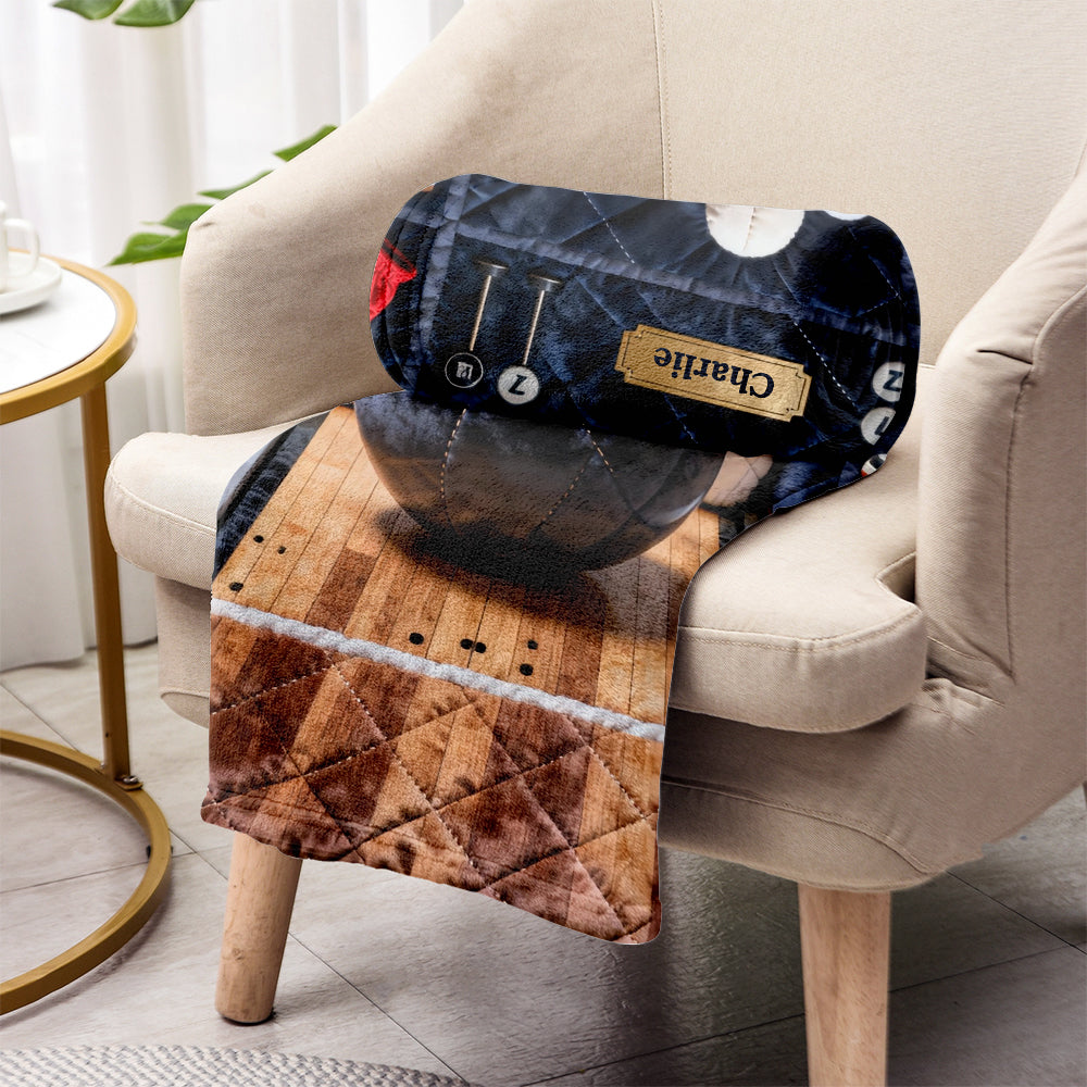 Bowling lieben – personalisierte Bowlingdecke
