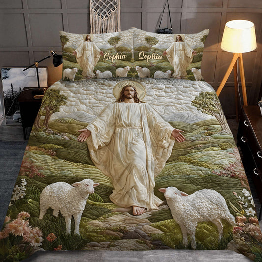 Grace and Glory – Personalisiertes christliches Quilt-Set