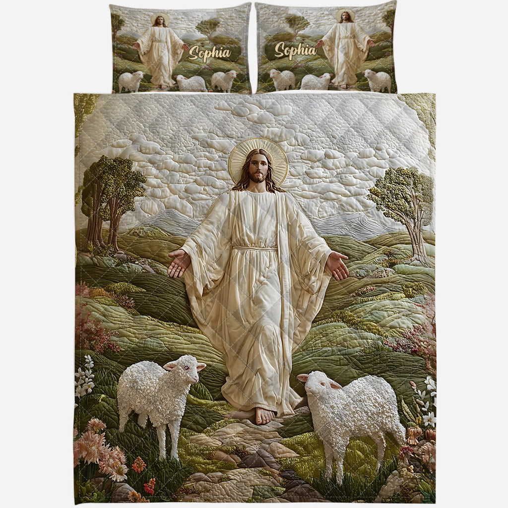 Grace and Glory - Personalized Christian Quilt Set