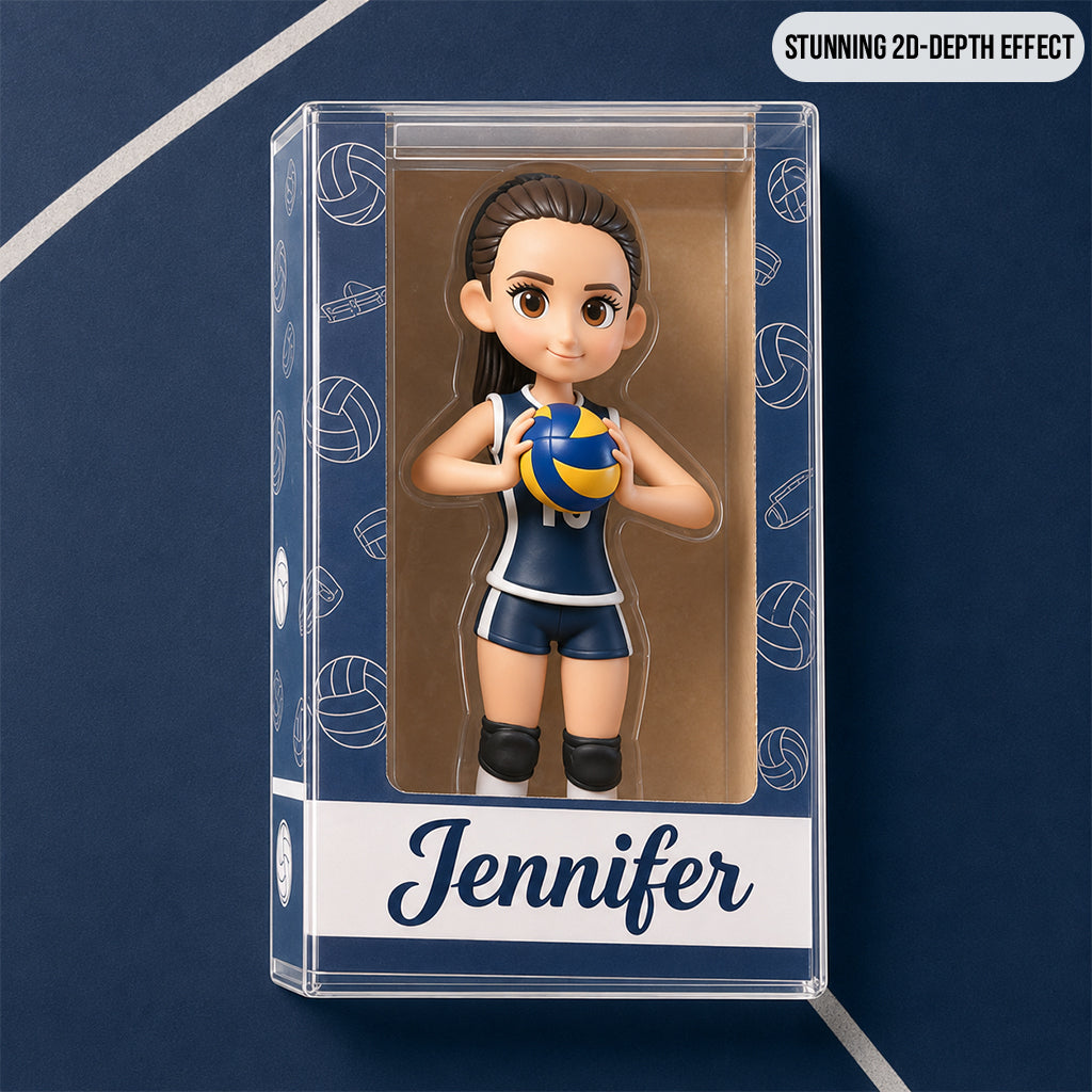 Jede Sportart – Volleyball, Fußball, Basketball, Baseball... – Personalisierte Acrylplakette in Volleyballform