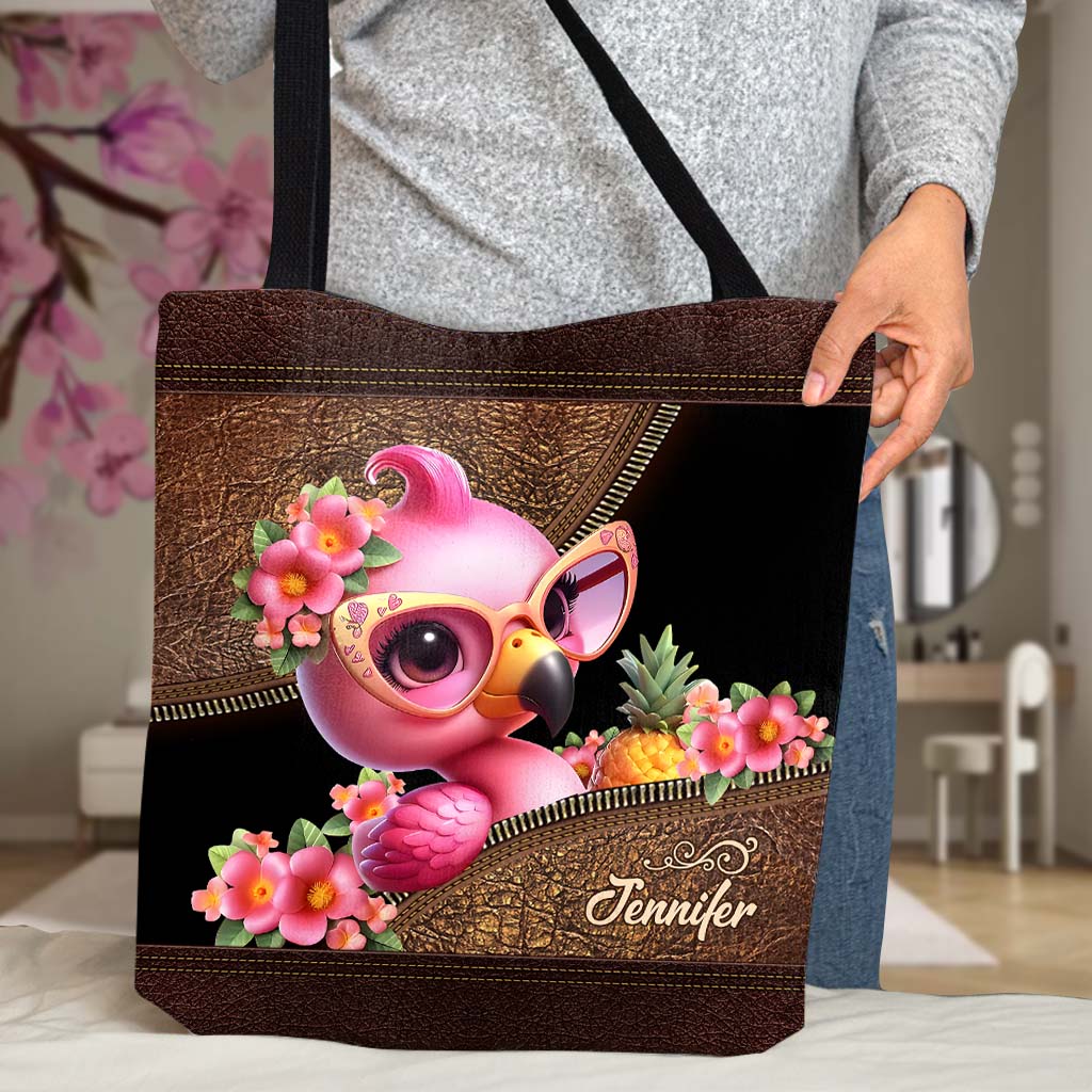 Flamingos lieben – Personalisierte Flamingo-Tragetasche