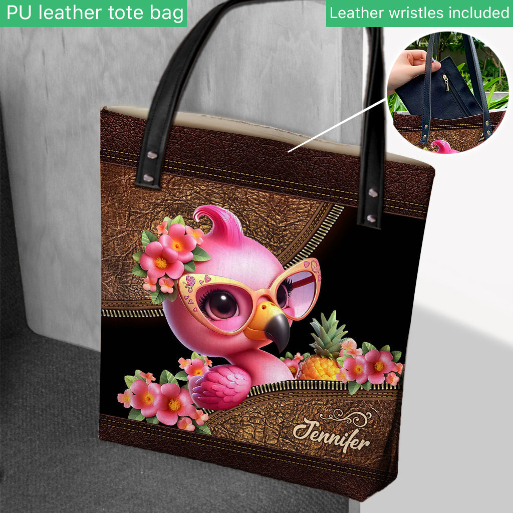 Flamingos lieben – Personalisierte Flamingo-Tragetasche