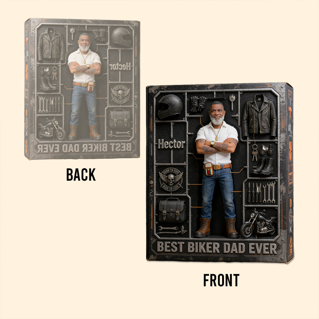 Geboren Um Zu Fahren - Stolz Vater Zu Sein - Personalisierte Biker Acrylplakette