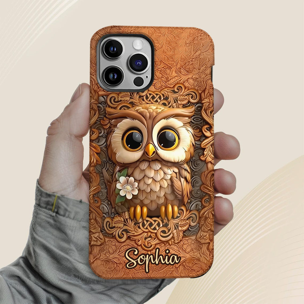 Beautiful Owl - Personalized Owl Full Print Phone Case