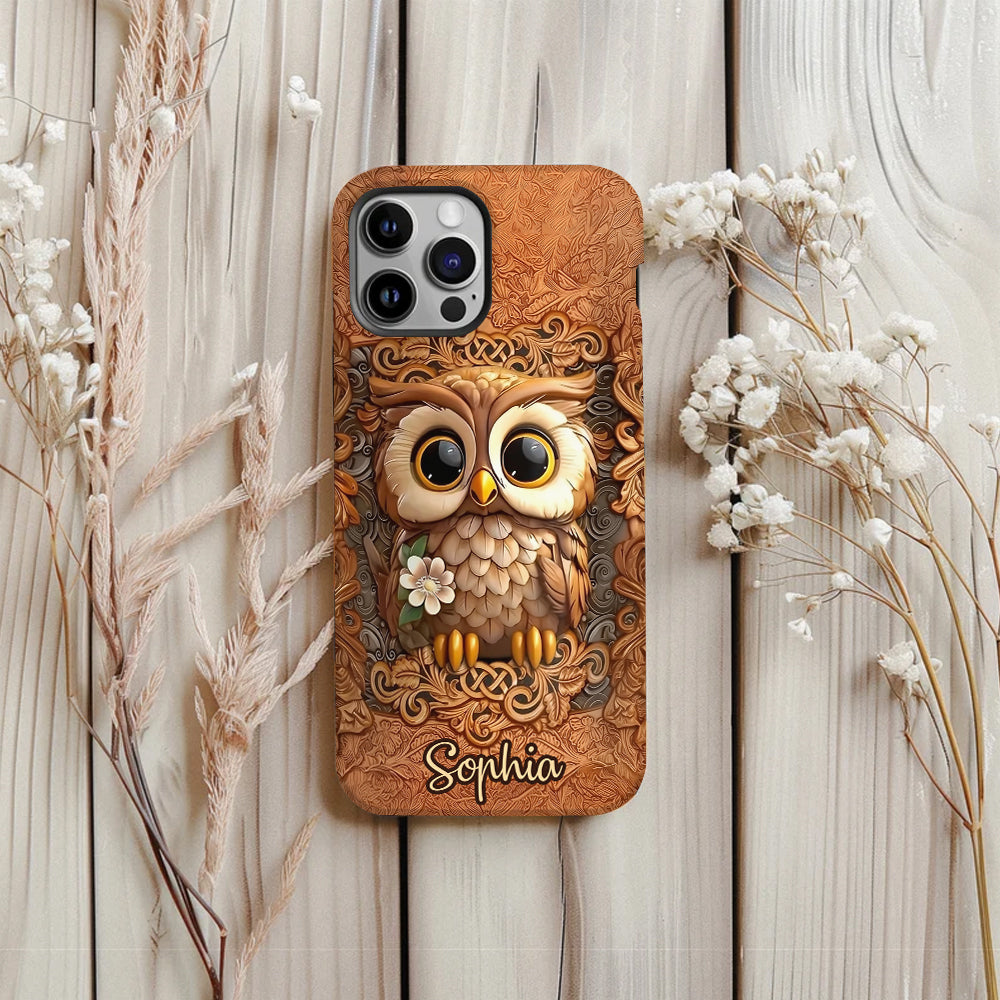Beautiful Owl - Personalized Owl Full Print Phone Case