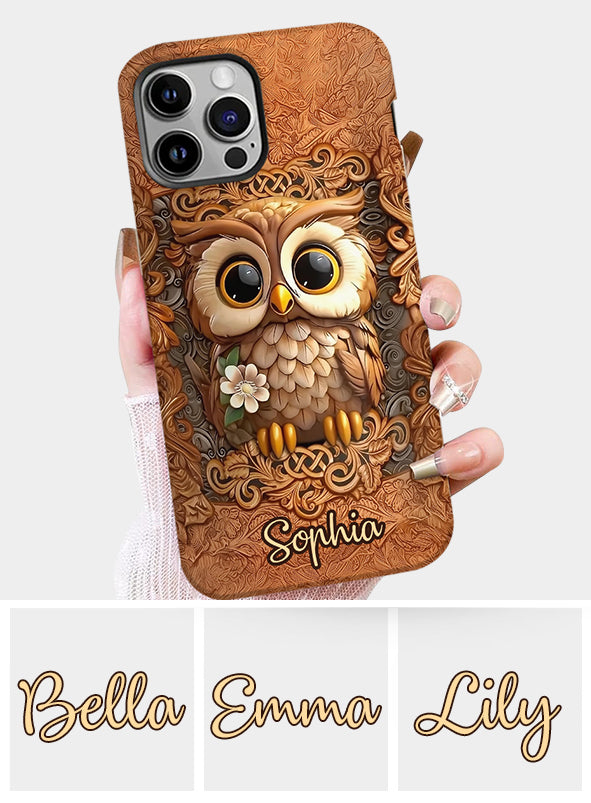 Beautiful Owl - Personalized Owl Full Print Phone Case