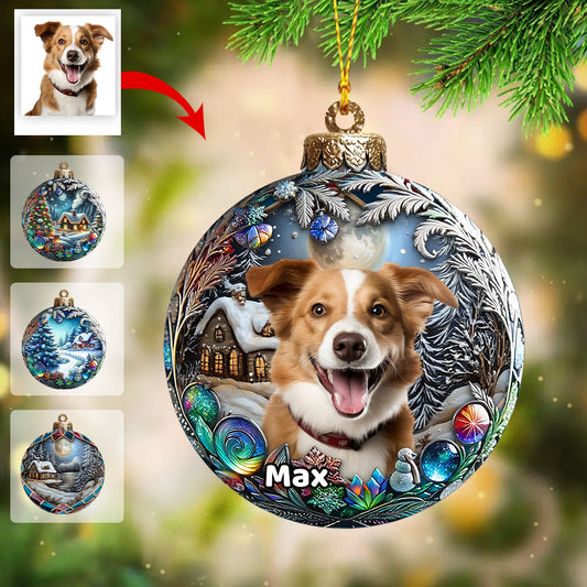 Upload Your Dog's Photo - Personalized Dog Ornament