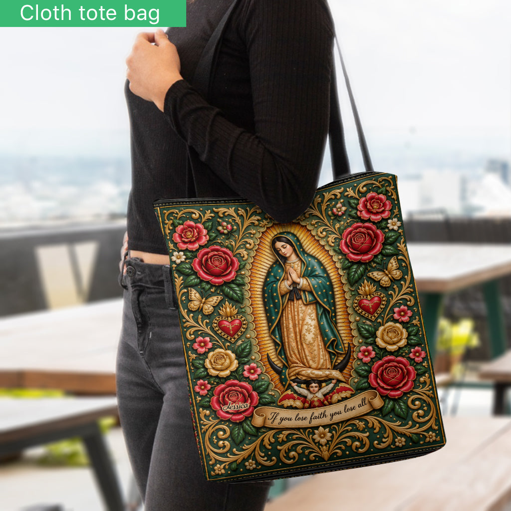 Mexikanische Göttin, Guadalupe - Personalisierte Christliche Tragetasche