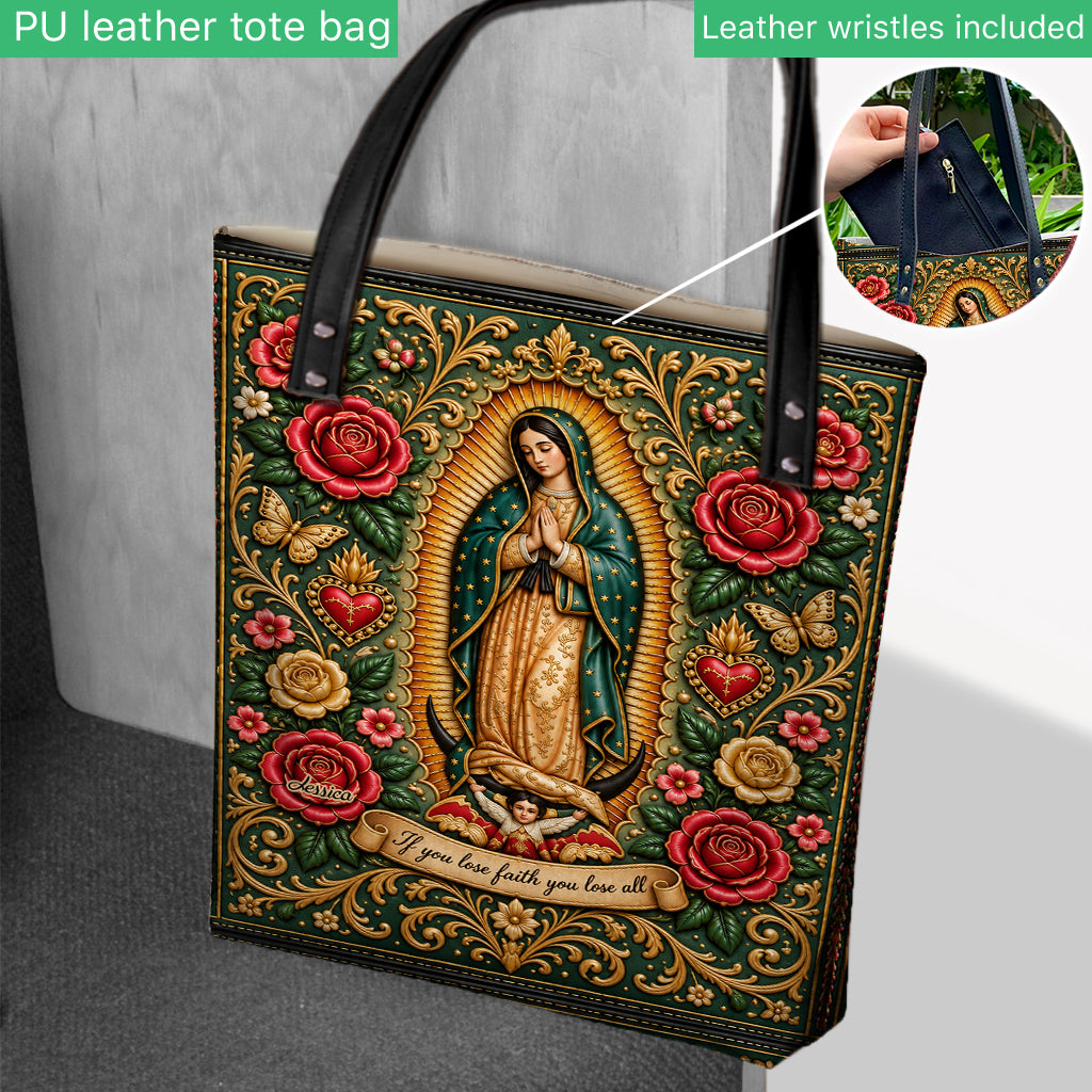 Mexikanische Göttin, Guadalupe - Personalisierte Christliche Tragetasche