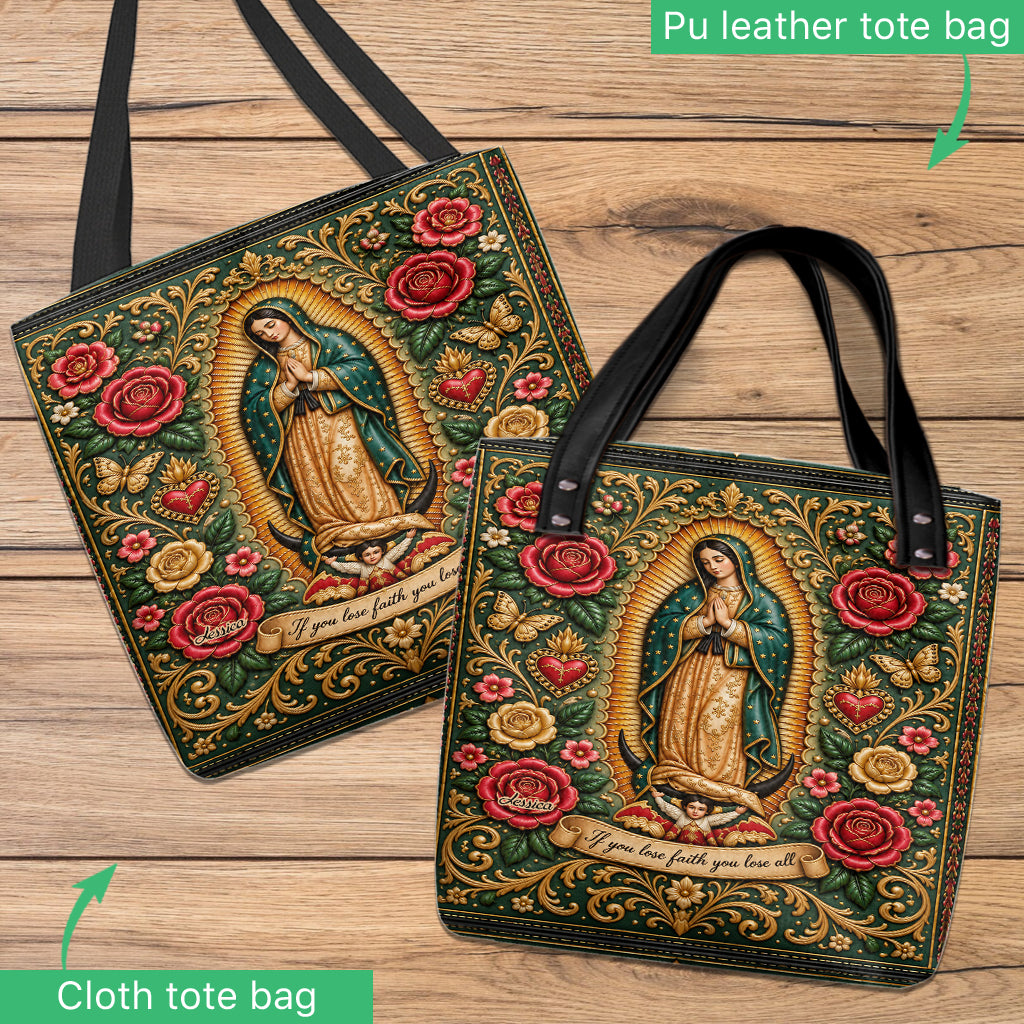 Mexikanische Göttin, Guadalupe - Personalisierte Christliche Tragetasche