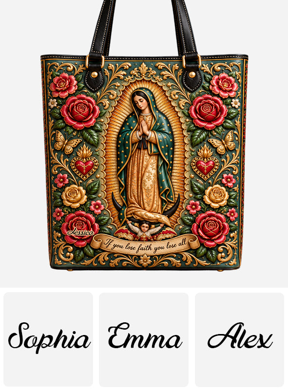 Mexikanische Göttin, Guadalupe - Personalisierte Christliche Tragetasche