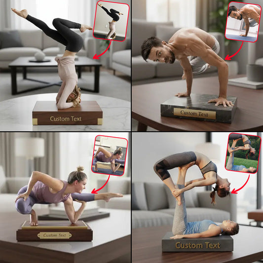 Yogaholic - Personalized Yoga Custom Shaped Acrylic Plaque