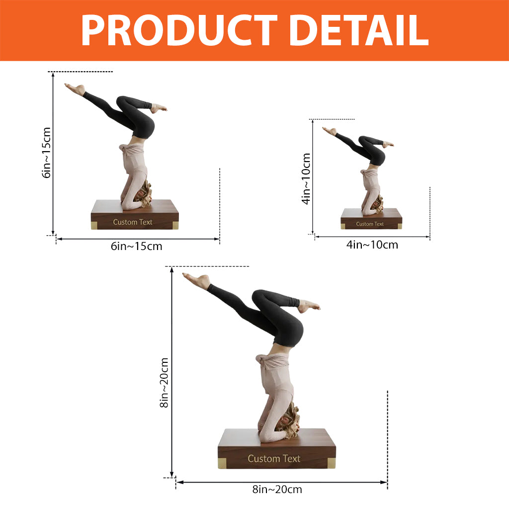 Yogaholic – Personalisierte Yoga-Acrylplakette in individueller Form