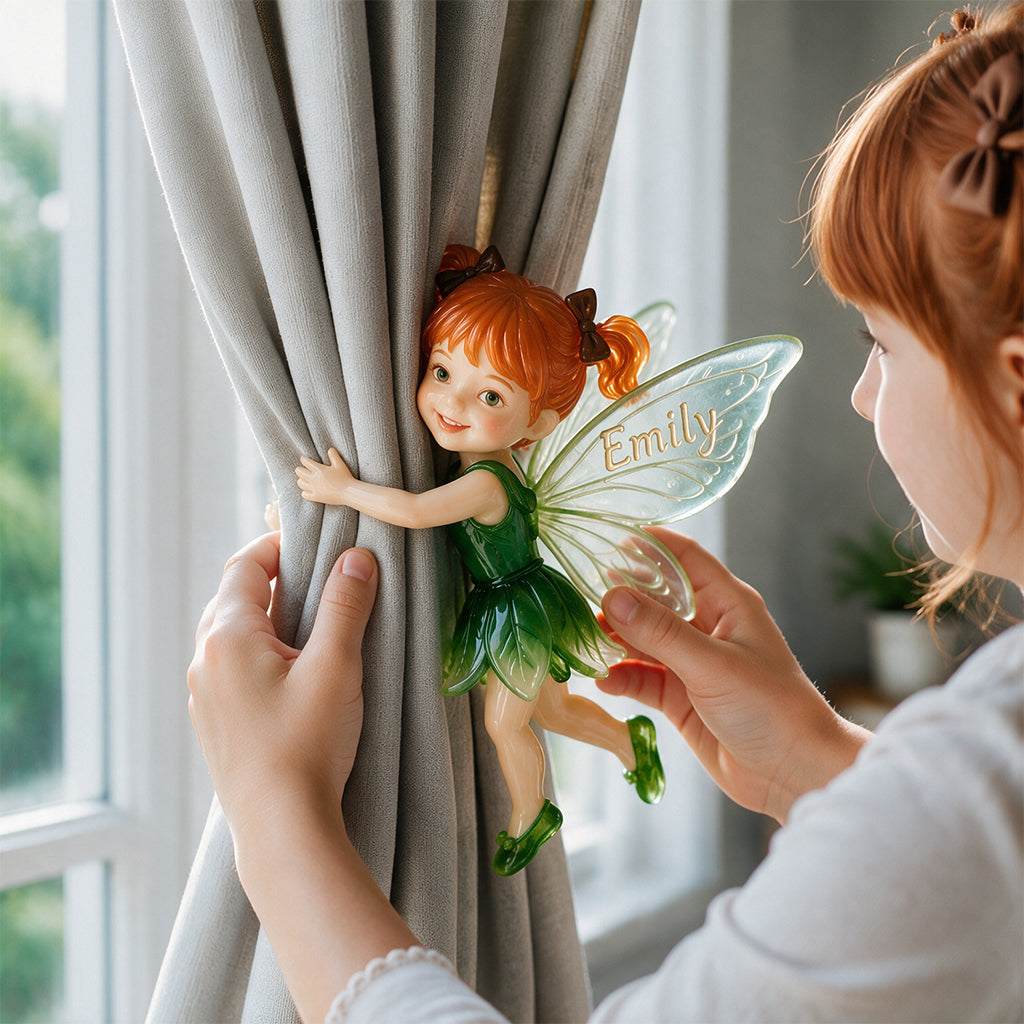 Kleine Fee - Personalisierter Kindervorhanghalter