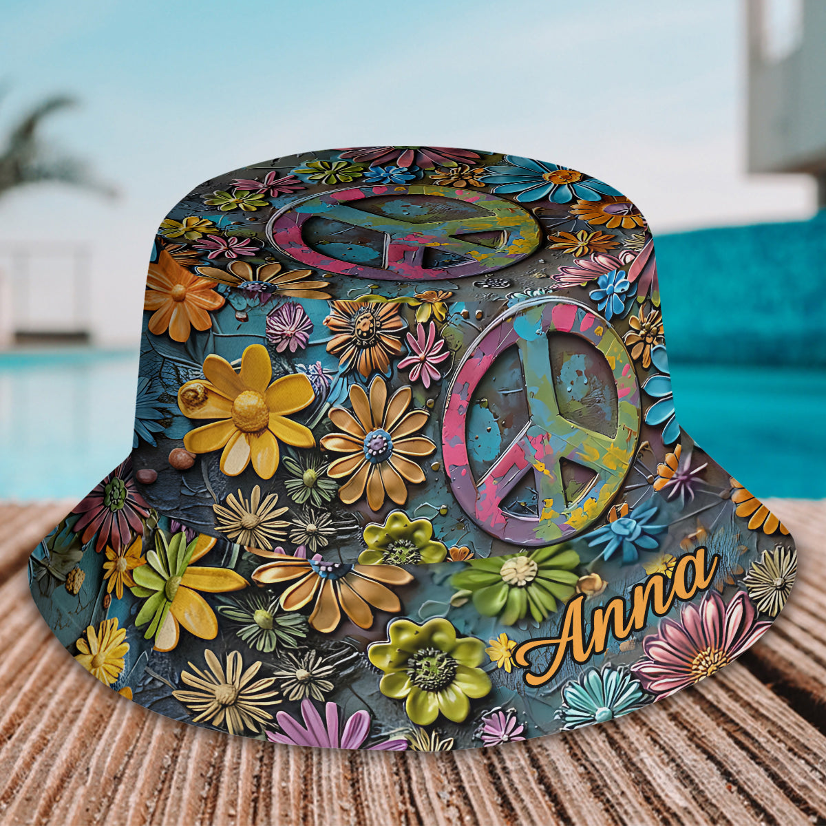 Hippie Soul – Personalisierter Hippie-Bucket-Hat