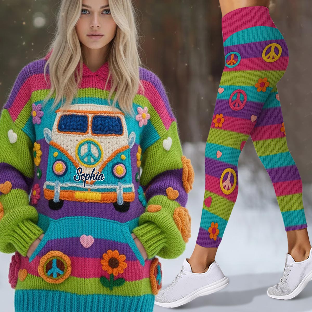 Hippie Souls - Personalized Hippie Hoodie and Leggings