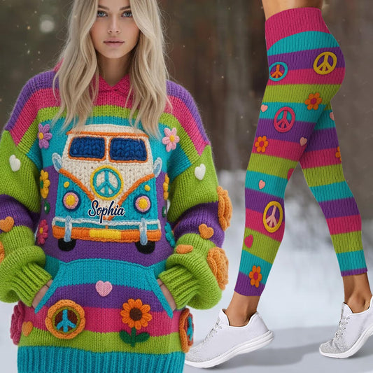 Hippie Souls – Personalisierter Hippie-Hoodie und Leggings