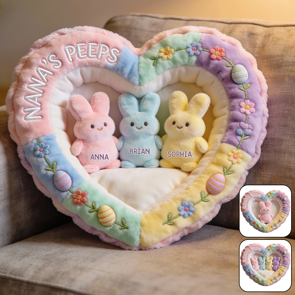 Perfect Gift For Mom, Grandma - Personalized Grandma Faux Fur Shaped Pillow