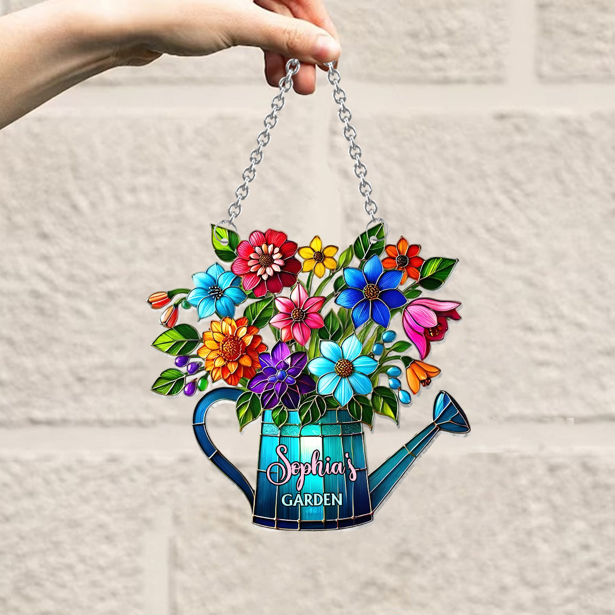 Love Gardening - Personalized Gardening Window Hanging Suncatcher Ornament