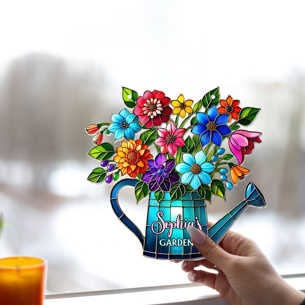 Love Gardening - Personalized Gardening Window Hanging Suncatcher Ornament