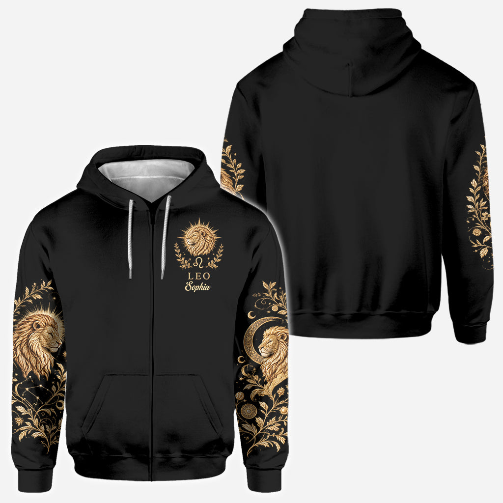Zodiac/Horoskop-Liebhaber Hoodie - Personalisierter Horoskop-Allover-Shirt