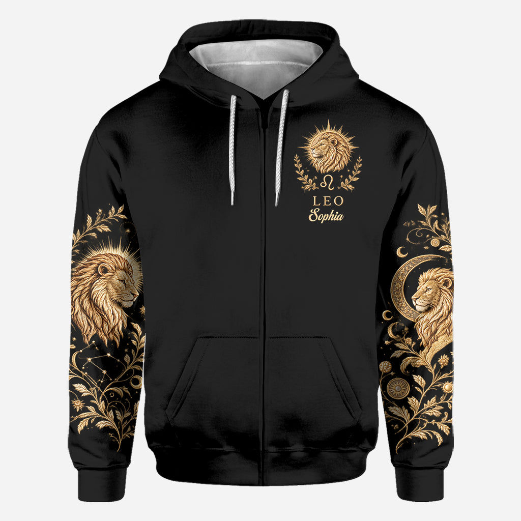 Zodiac/Horoskop-Liebhaber Hoodie - Personalisierter Horoskop-Allover-Shirt