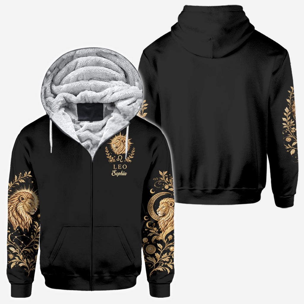 Zodiac/Horoskop-Liebhaber Hoodie - Personalisierter Horoskop-Allover-Shirt
