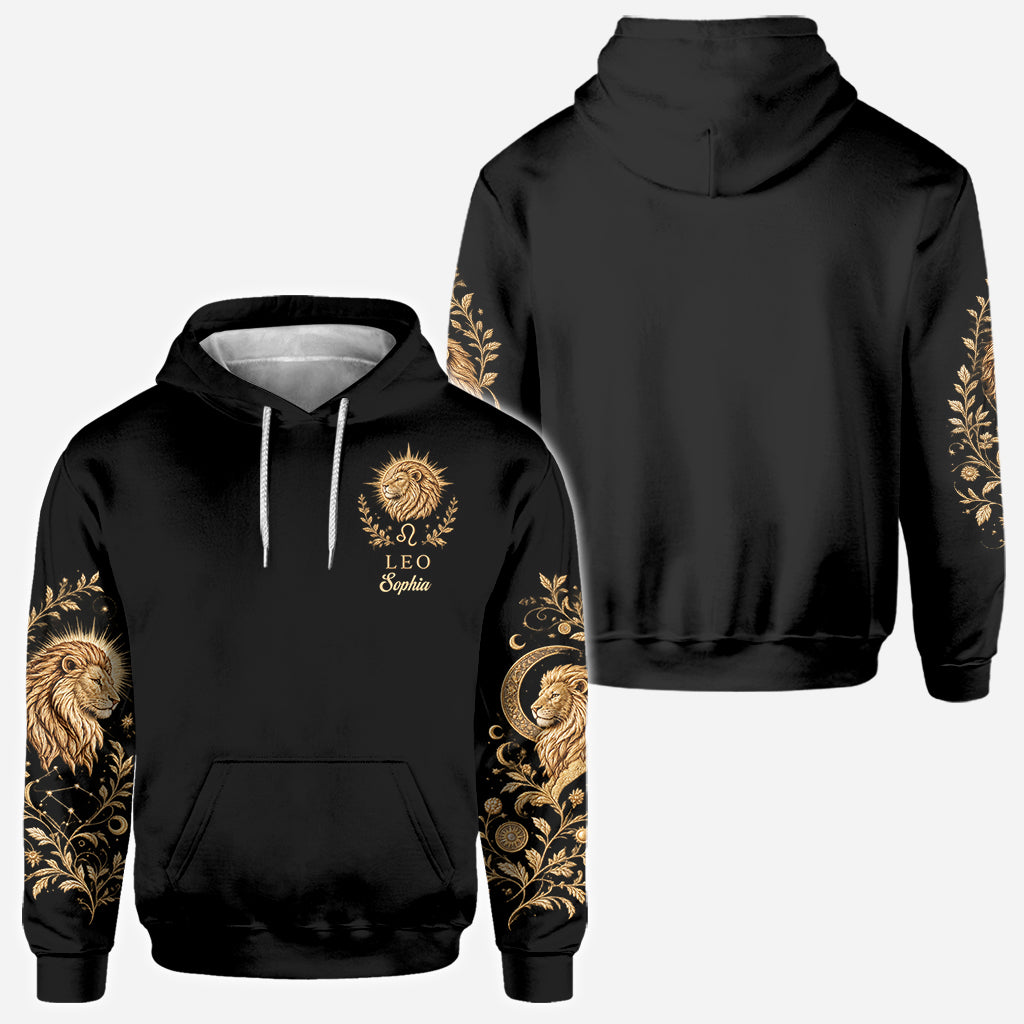 Zodiac/Horoskop-Liebhaber Hoodie - Personalisierter Horoskop-Allover-Shirt