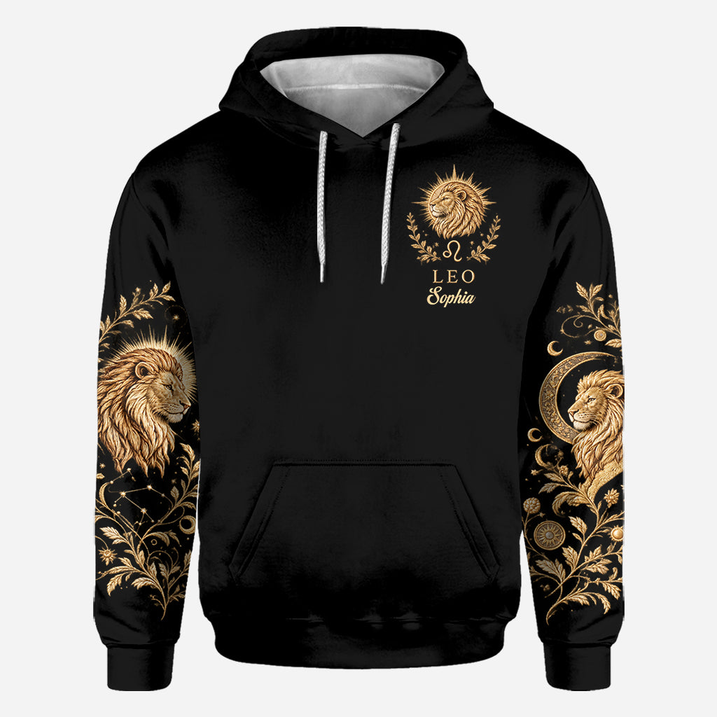 Zodiac/Horoskop-Liebhaber Hoodie - Personalisierter Horoskop-Allover-Shirt