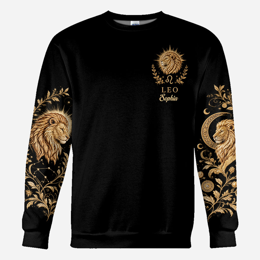 Zodiac/Horoskop-Liebhaber Hoodie - Personalisierter Horoskop-Allover-Shirt