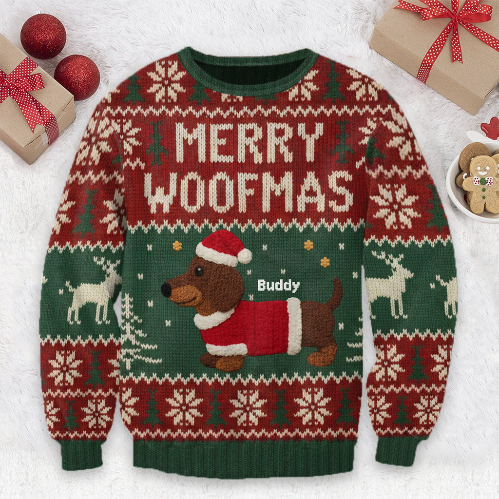Frohe Weihnachten – Personalisierter Hundepullover
