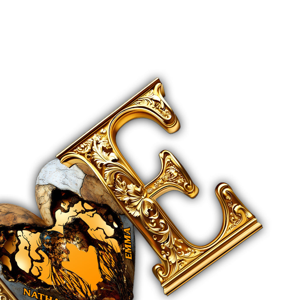 „Du und ich, wir schaffen das“ – personalisiertes Metallschild für Paare