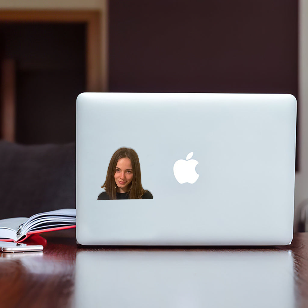 Ich habe eine Freundin/einen Freund – Lustiges individuelles Gesicht – Personalisierter Paar-Aufkleber (komplett)