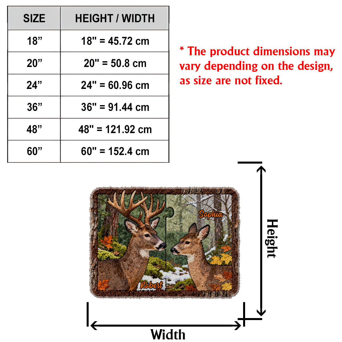 Das perfekte Geschenk für Paare – personalisierter, rutschfester Jagdteppich