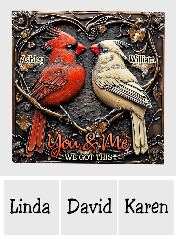 Wir schaffen das – Personalisierter quadratischer Stein für Paare