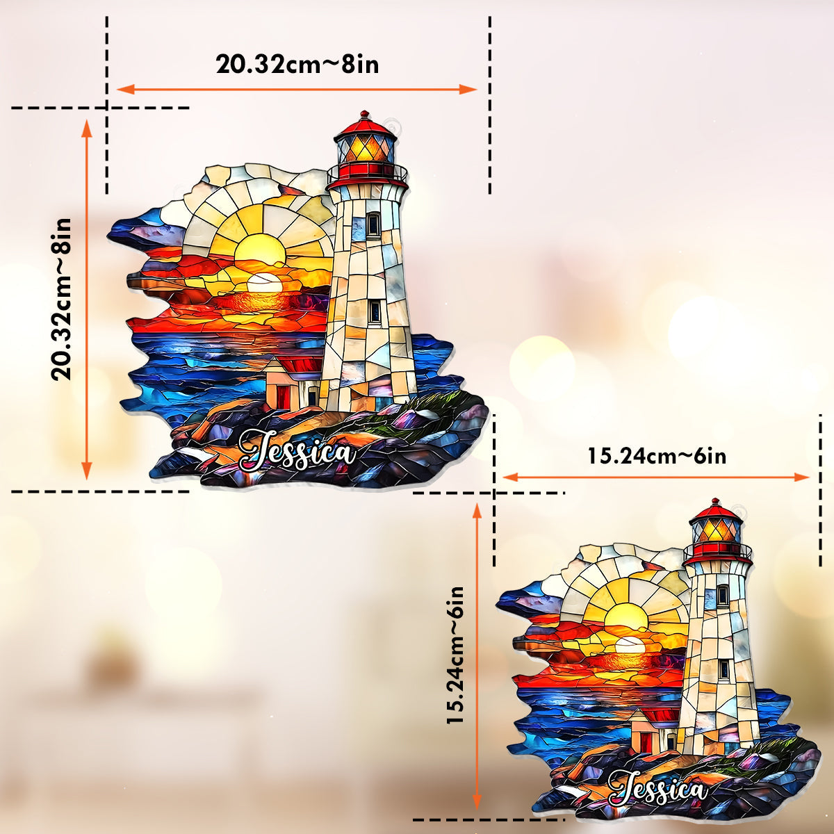 Ozeanglanz – Personalisierter Fensterhänger für Meeresliebhaber