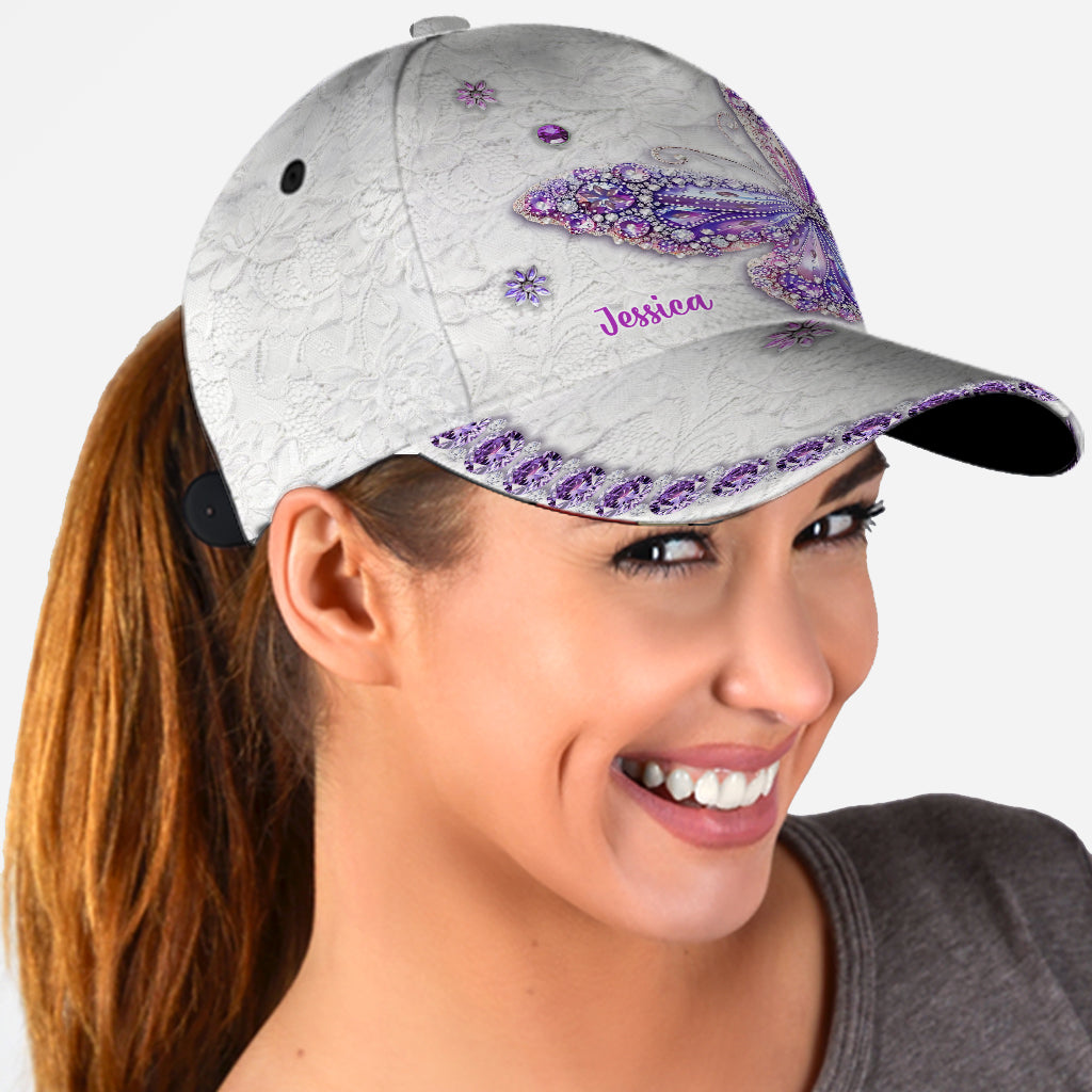 Beautiful Butterfly - Personalized Butterfly Classic Cap