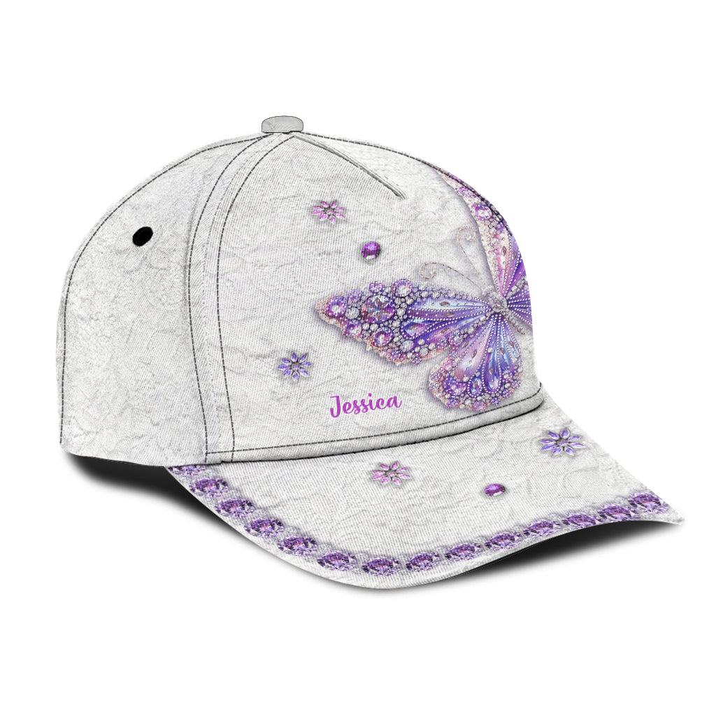 Beautiful Butterfly - Personalized Butterfly Classic Cap