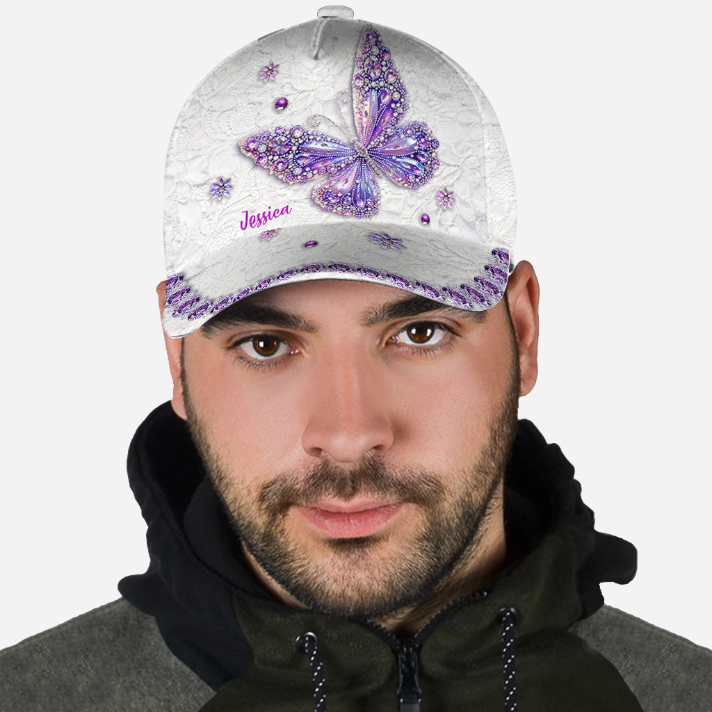 Beautiful Butterfly - Personalized Butterfly Classic Cap