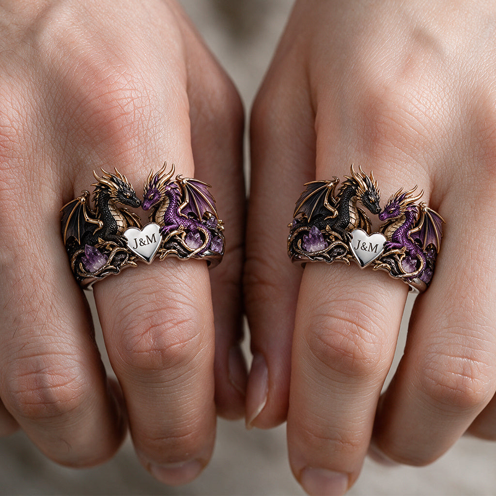 We Got This - Personalized Dragon Adjustable Shaped Ring