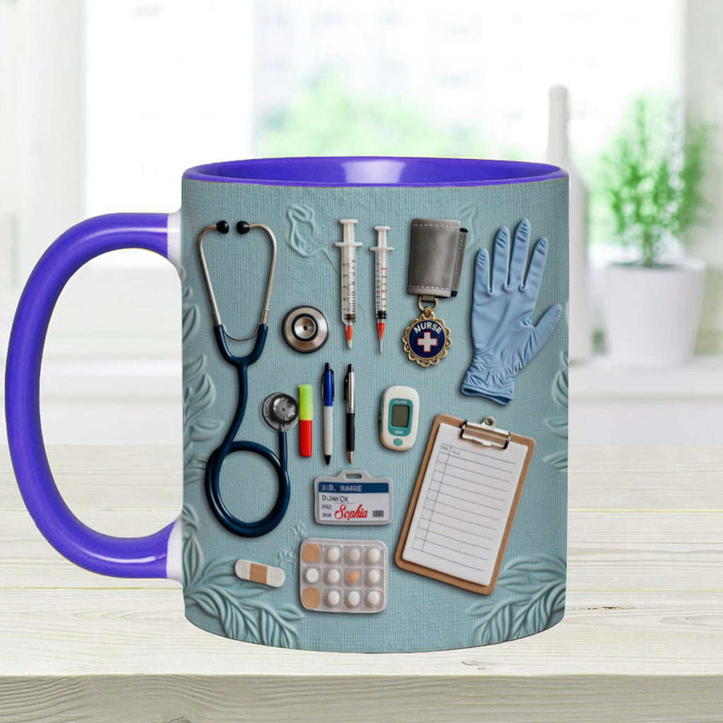 Nurse Life - Personalized Nurse Accent Mug